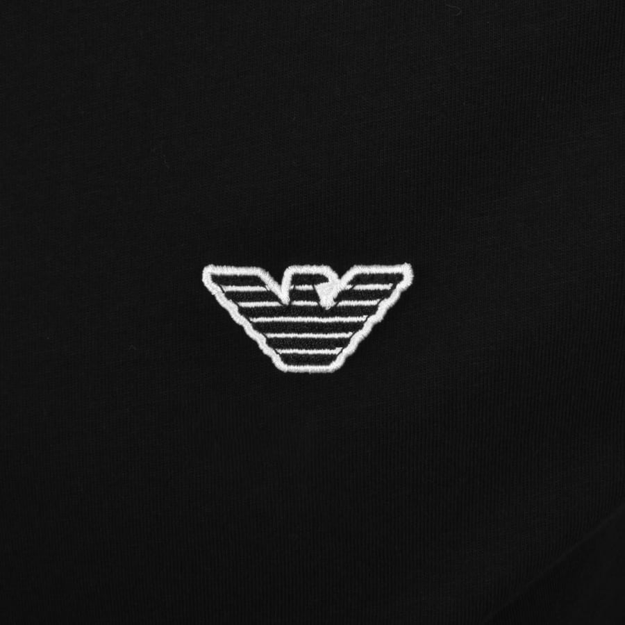 Image number 3 for Emporio Armani Short Sleeved Polo T Shirt Black