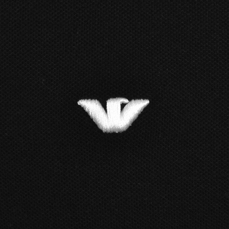 Image number 3 for Emporio Armani Short Sleeved Polo T Shirt Black
