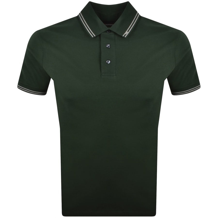 Image number 1 for Emporio Armani Short Sleeved Polo T Shirt Green