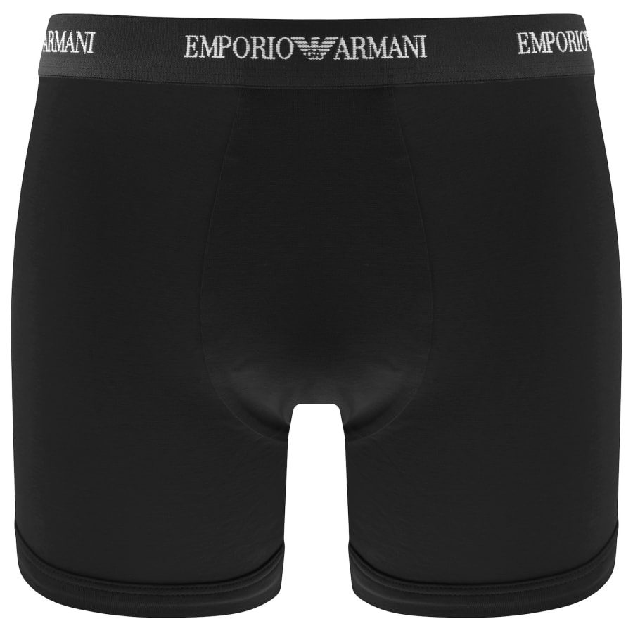 Image number 3 for Emporio Armani 3 Pack Boxers Black