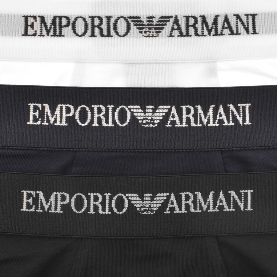 Image number 5 for Emporio Armani 3 Pack Boxers Black