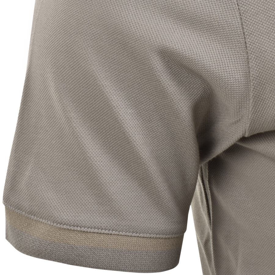 Image number 5 for Emporio Armani Short Sleeved Polo T Shirt Grey