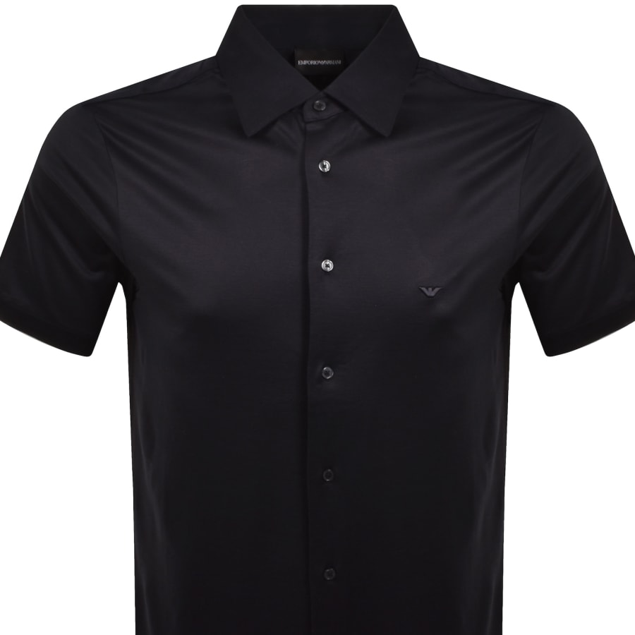 Image number 2 for Emporio Armani Short Sleeved Shirt Blue