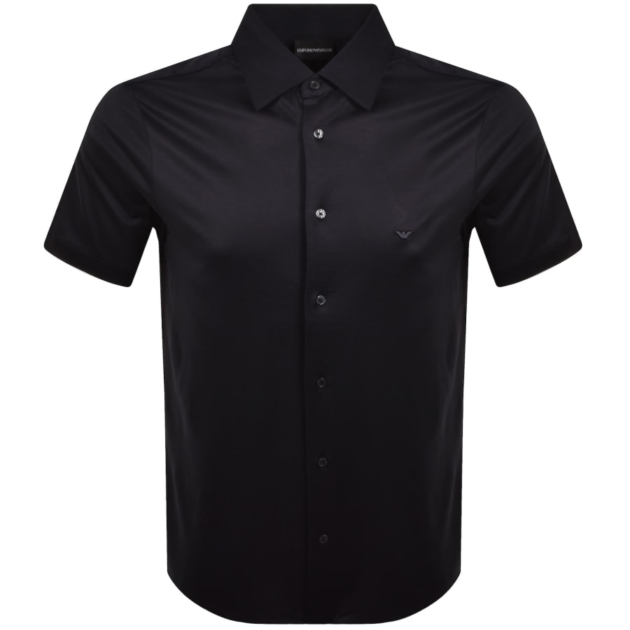 Image number 1 for Emporio Armani Short Sleeved Shirt Blue