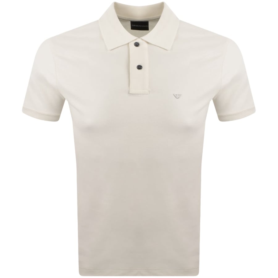 Image number 1 for Emporio Armani Short Sleeved Polo T Shirt White