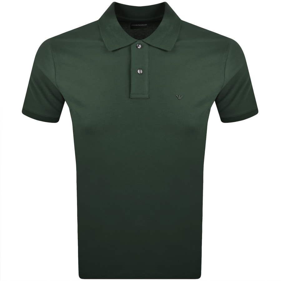 Image number 1 for Emporio Armani Short Sleeved Polo T Shirt Green