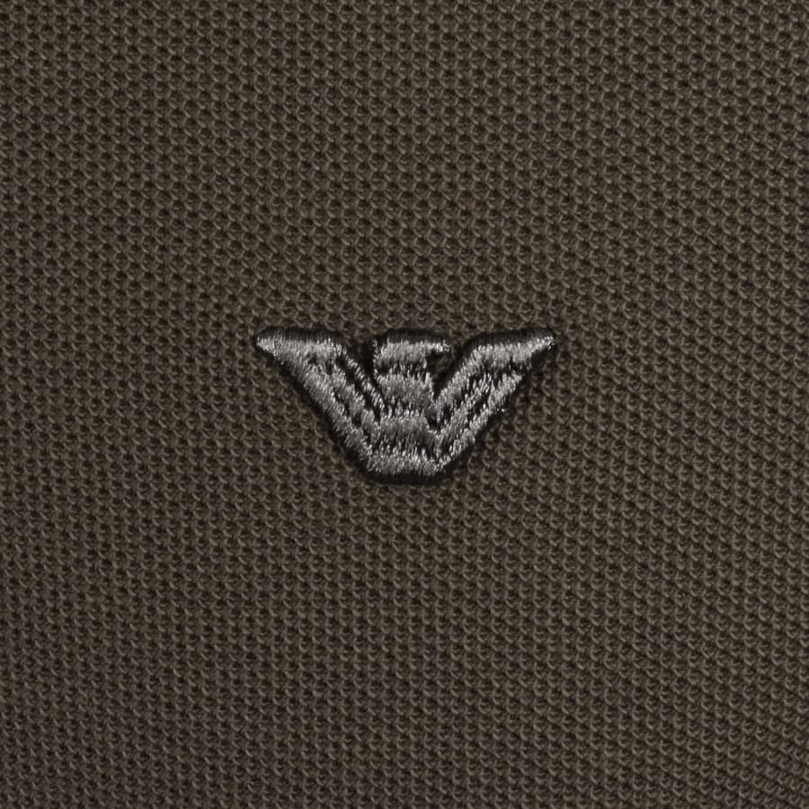 Image number 3 for Emporio Armani Short Sleeved Polo T Shirt Brown