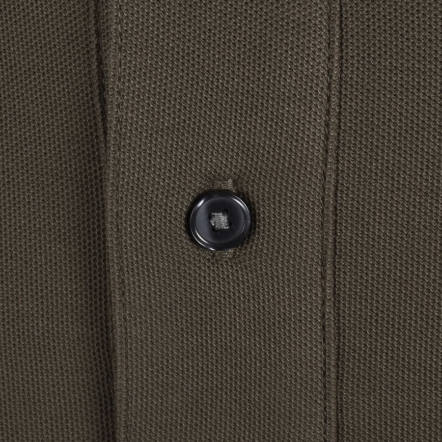 Image number 4 for Emporio Armani Short Sleeved Polo T Shirt Brown