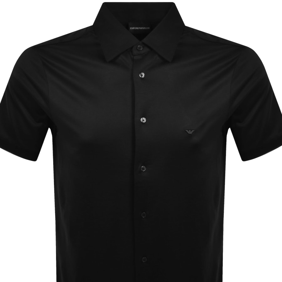 Image number 2 for Emporio Armani Short Sleeved Shirt Black