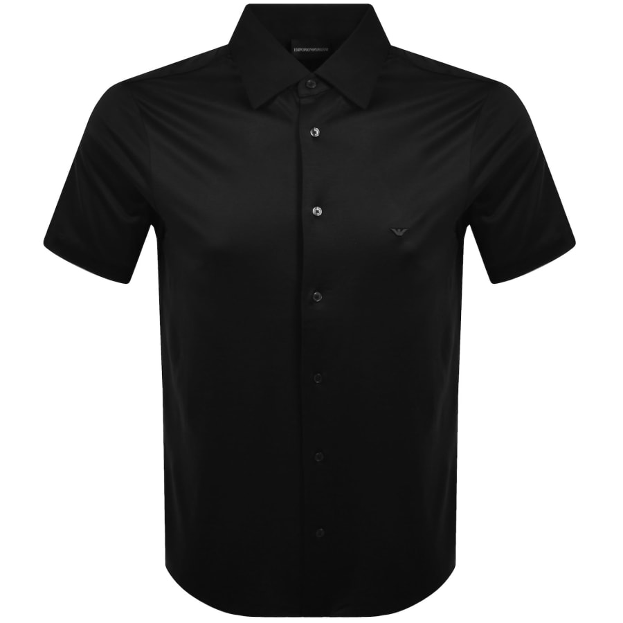 Image number 1 for Emporio Armani Short Sleeved Shirt Black