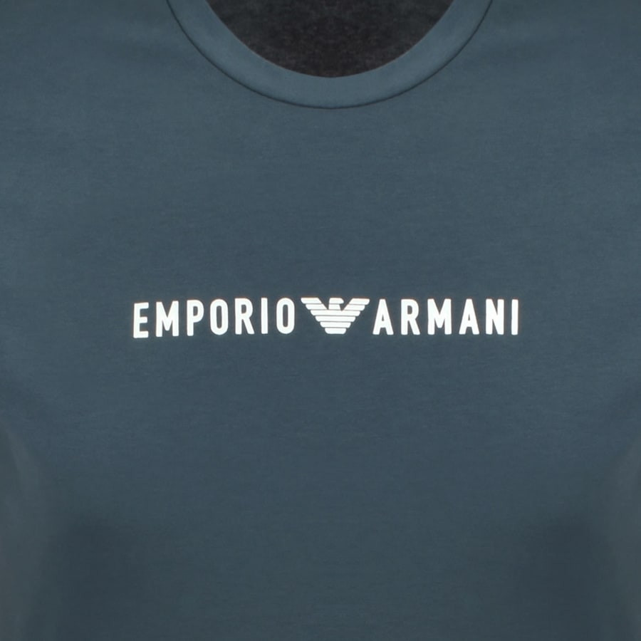 Image number 3 for Emporio Armani Crew Neck T Shirt Orion Blue