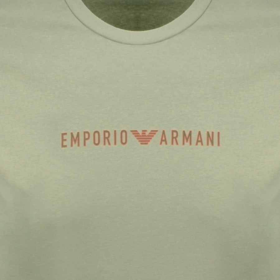 Image number 3 for Emporio Armani Crew Neck T Shirt Sage Green