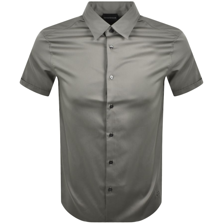 Image number 1 for Emporio Armani Short Sleeved Shirt Grey