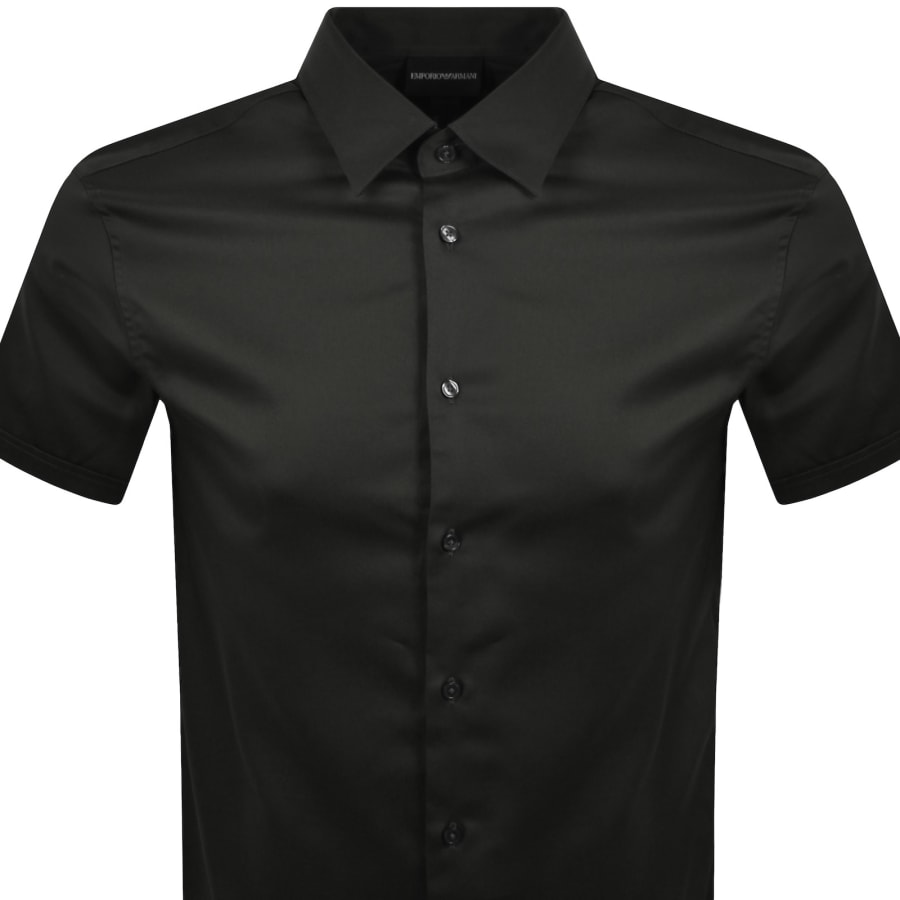 Image number 2 for Emporio Armani Short Sleeved Shirt Black