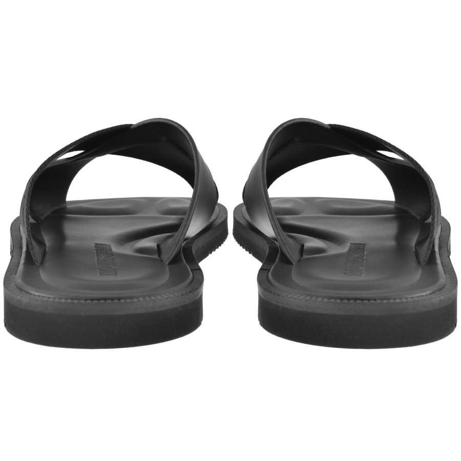 Image number 3 for Emporio Armani Leather Sandals Black