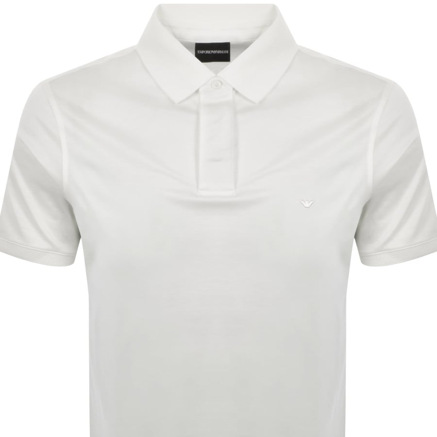 Image number 2 for Emporio Armani Short Sleeved Polo T Shirt White