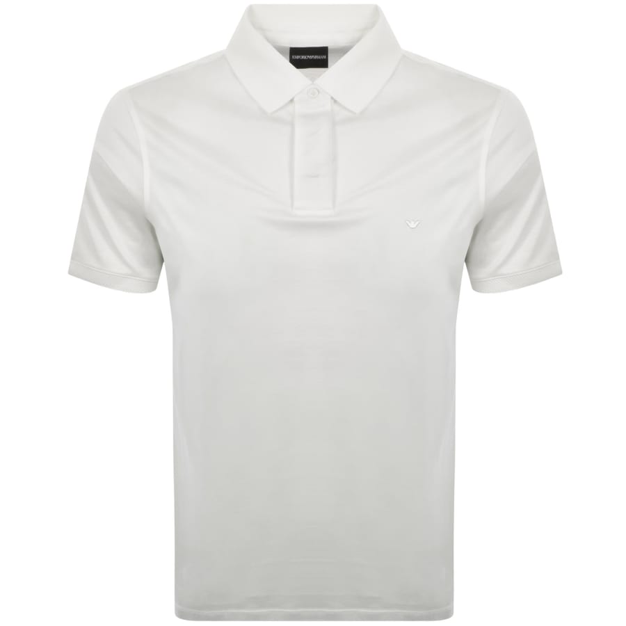 Image number 1 for Emporio Armani Short Sleeved Polo T Shirt White