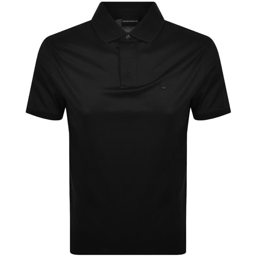 Image number 1 for Emporio Armani Short Sleeved Polo T Shirt Black