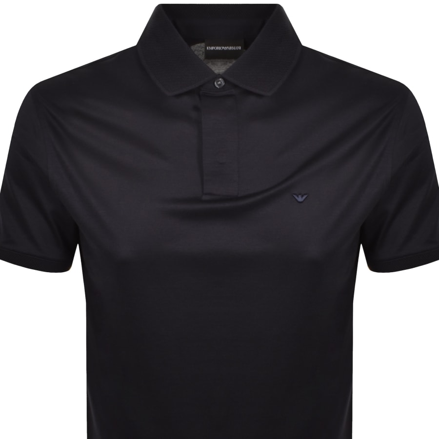 Image number 2 for Emporio Armani Short Sleeved Polo T Shirt Navy