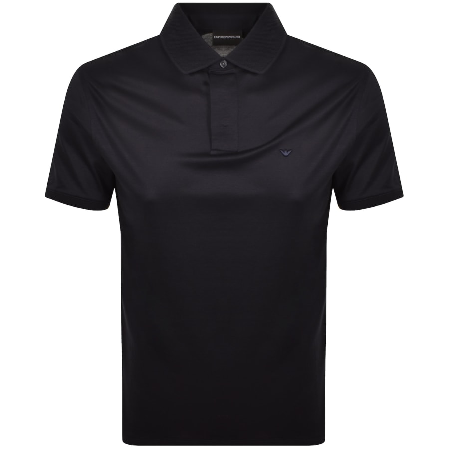 Image number 1 for Emporio Armani Short Sleeved Polo T Shirt Navy