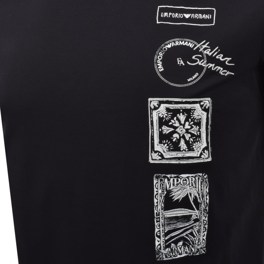 Image number 3 for Emporio Armani Logo T Shirt Navy
