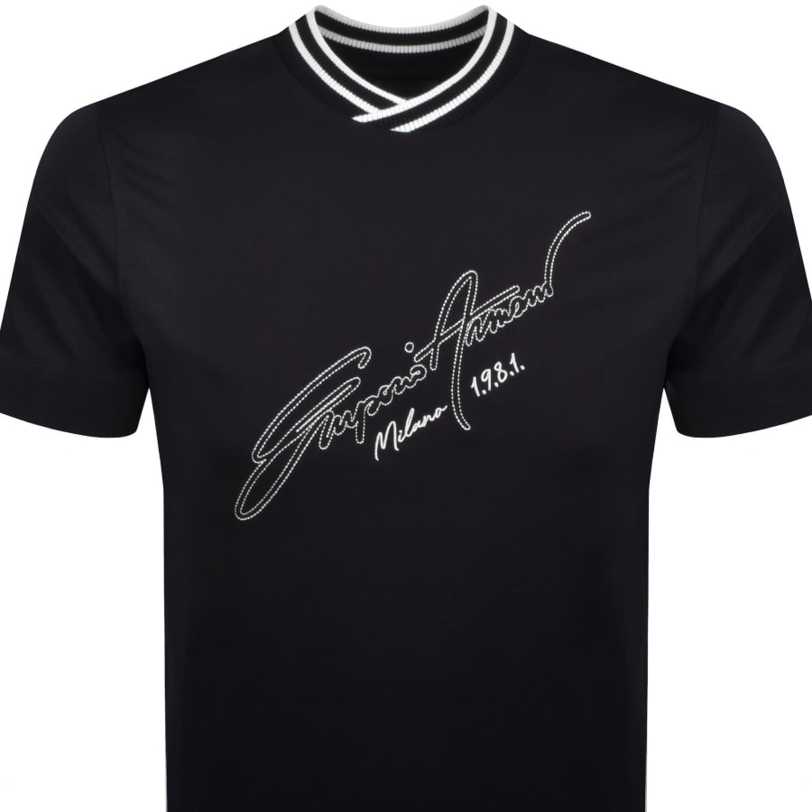 Image number 2 for Emporio Armani Logo T Shirt Navy