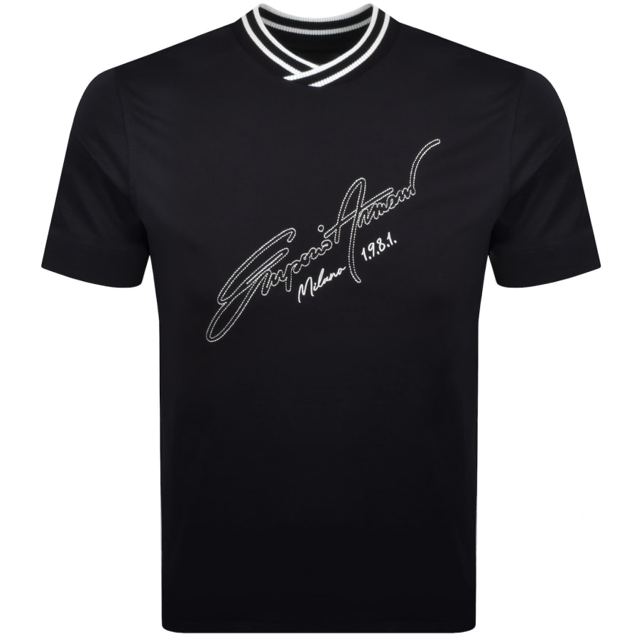 Image number 1 for Emporio Armani Logo T Shirt Navy