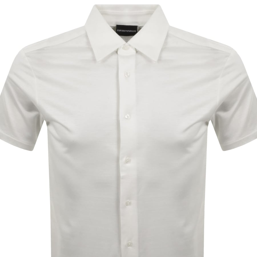 Image number 2 for Emporio Armani Short Sleeved Shirt Off White