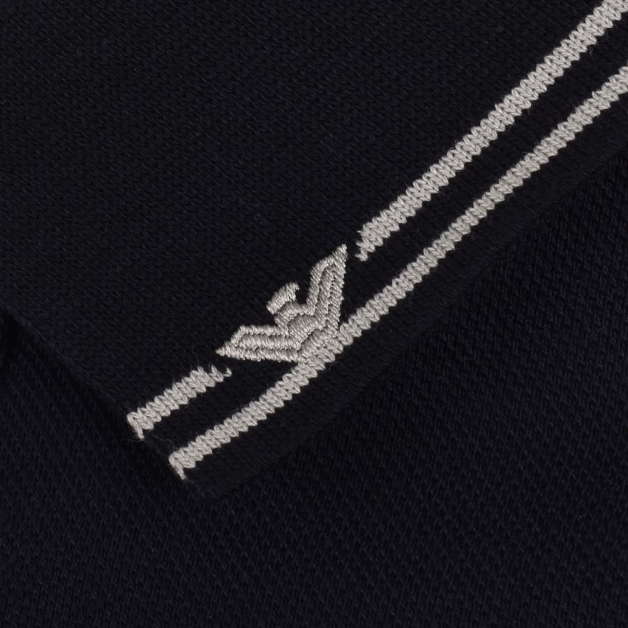 Image number 3 for Emporio Armani Short Sleeved Polo T Shirt Navy