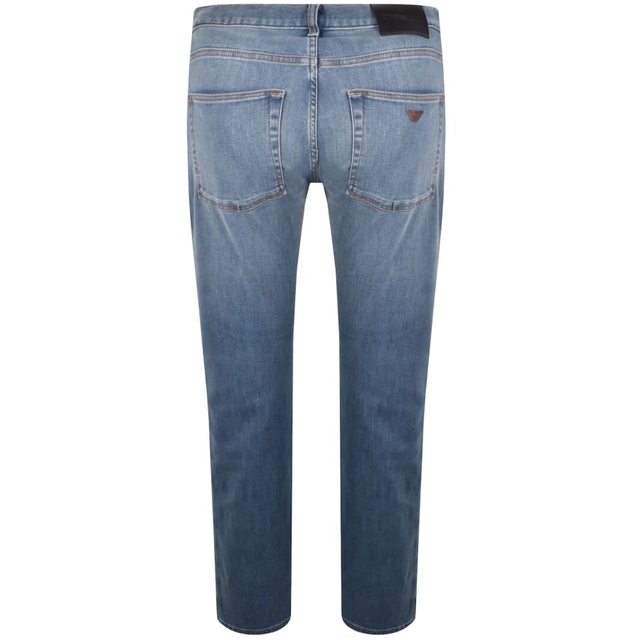 Image number 3 for Emporio Armani J45 Jeans Light Wash Blue