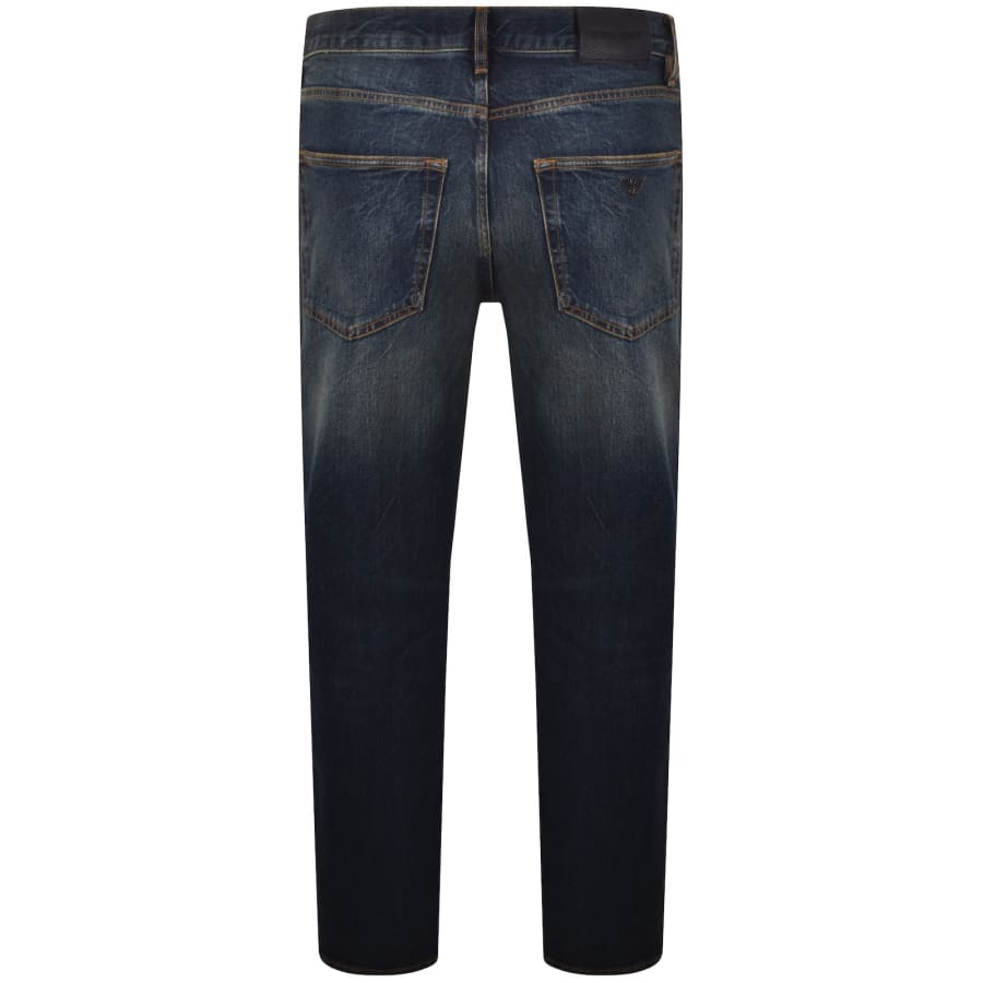 Image number 3 for Emporio Armani J76 Straight Fit Jeans Blue