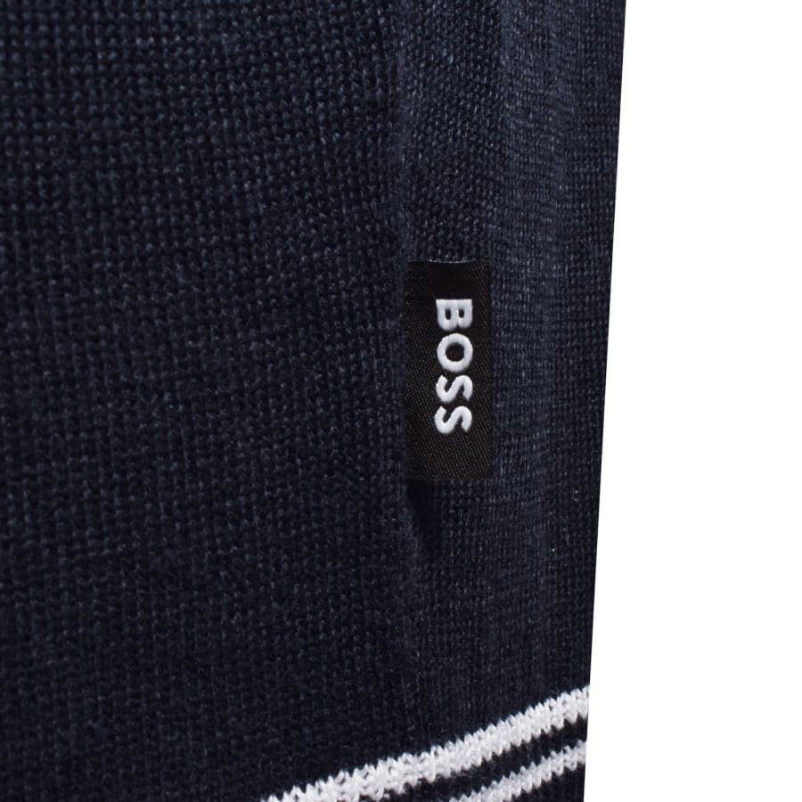 Image number 3 for BOSS Norbertino Knit Polo Dark Navy