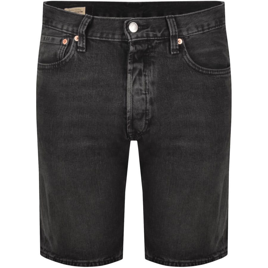Image number 2 for Levis Original Fit 501 Denim Shorts Grey