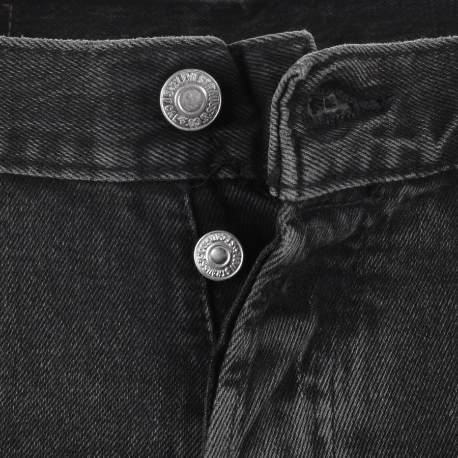 Image number 5 for Levis Original Fit 501 Denim Shorts Grey
