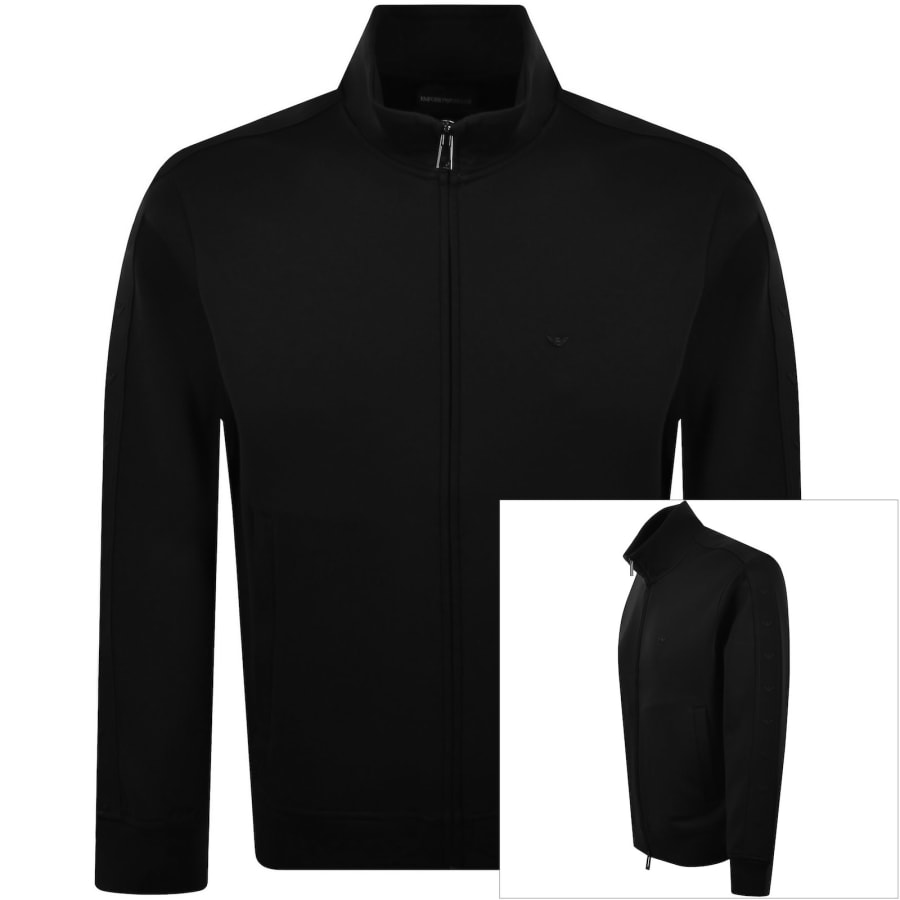Image number 1 for Emporio Armani Full Zip Sweatshirt Black