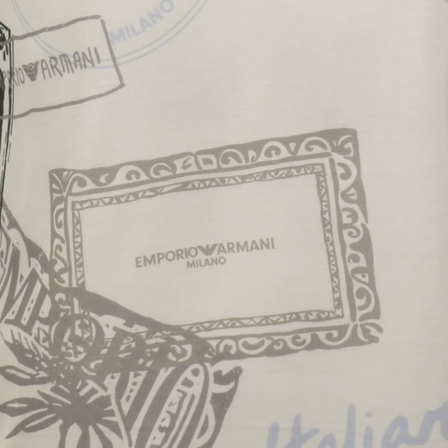 Image number 3 for Emporio Armani Logo T Shirt Cream