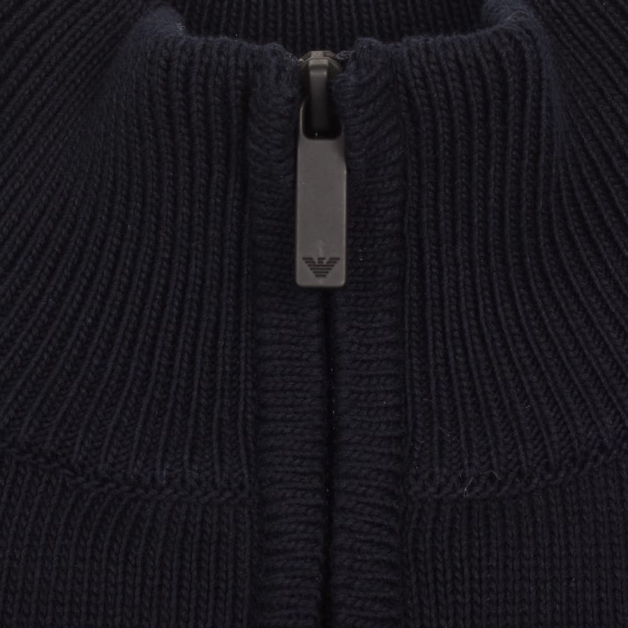 Image number 4 for Emporio Armani Knit Jumper Navy