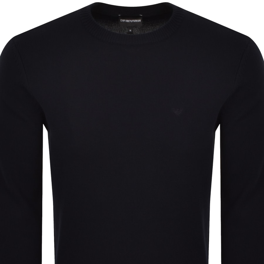 Image number 2 for Emporio Armani Knit Jumper Navy
