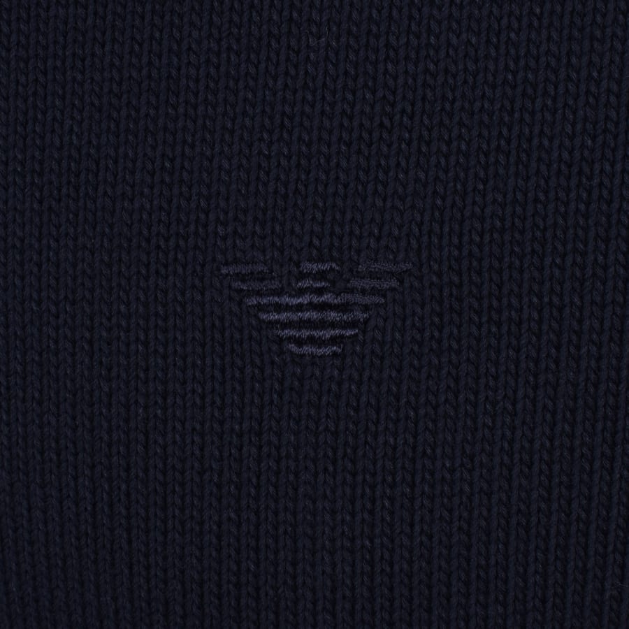 Image number 3 for Emporio Armani Knit Jumper Navy