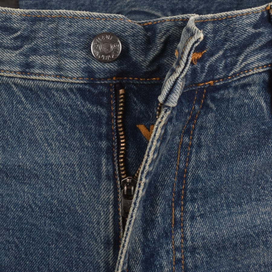 Image number 5 for Emporio Armani J76 Straight Fit Jeans Blue