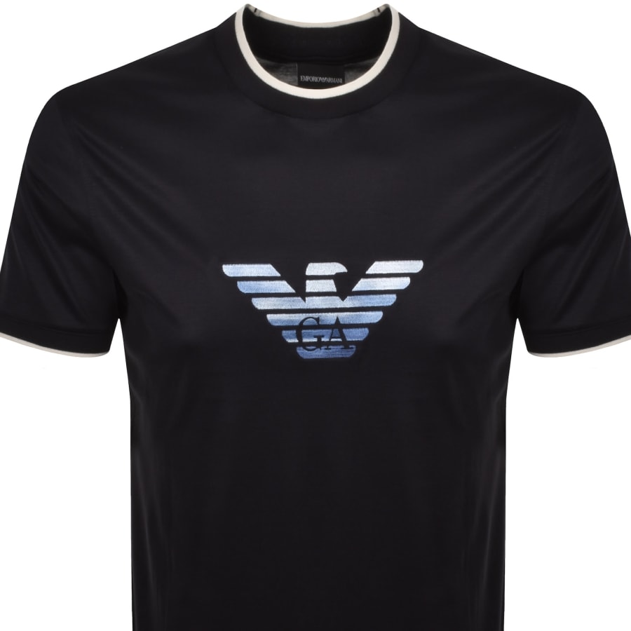 Image number 2 for Emporio Armani Slim Fit T Shirt Navy