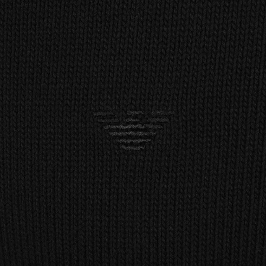 Image number 3 for Emporio Armani Knit Jumper Black