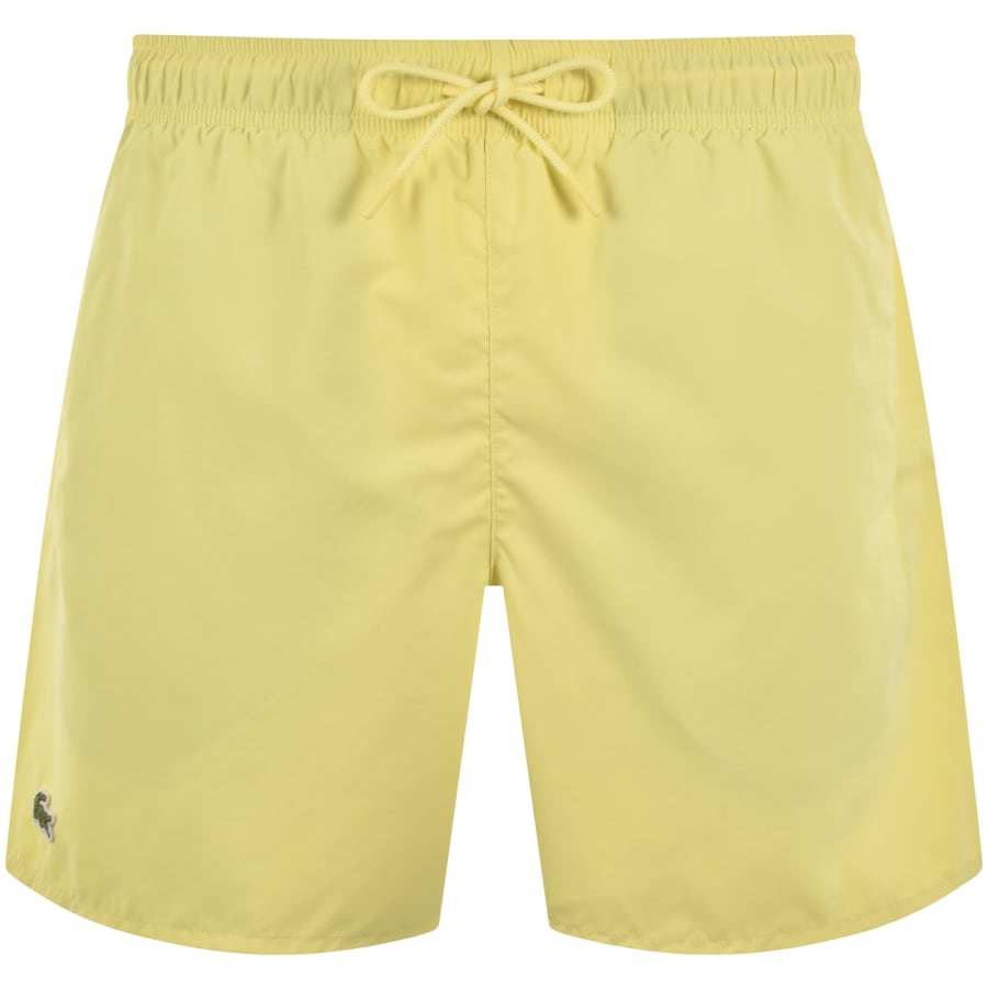 Image number 1 for Lacoste Core Essentials Swim Shorts Yellow