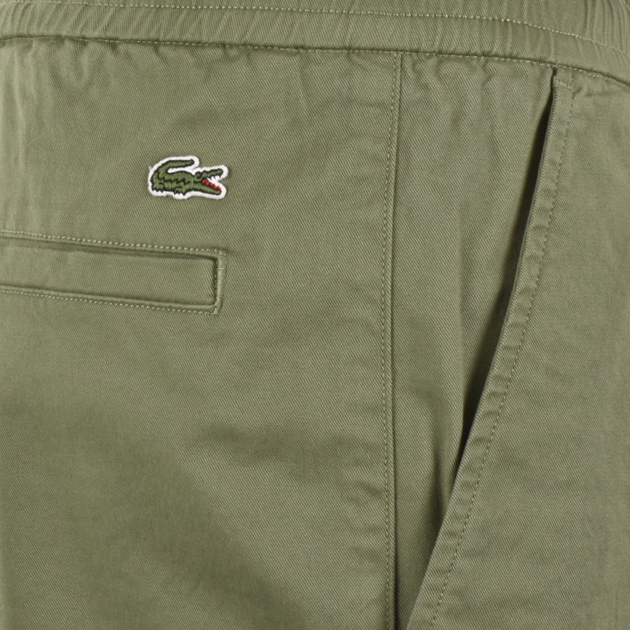 Image number 3 for Lacoste Stretch Cotton Shorts Green