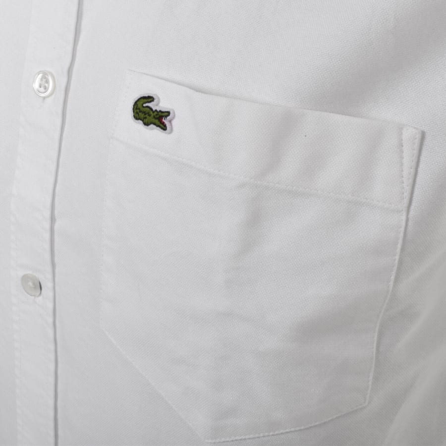 Image number 3 for Lacoste Short Sleeved Shirt White