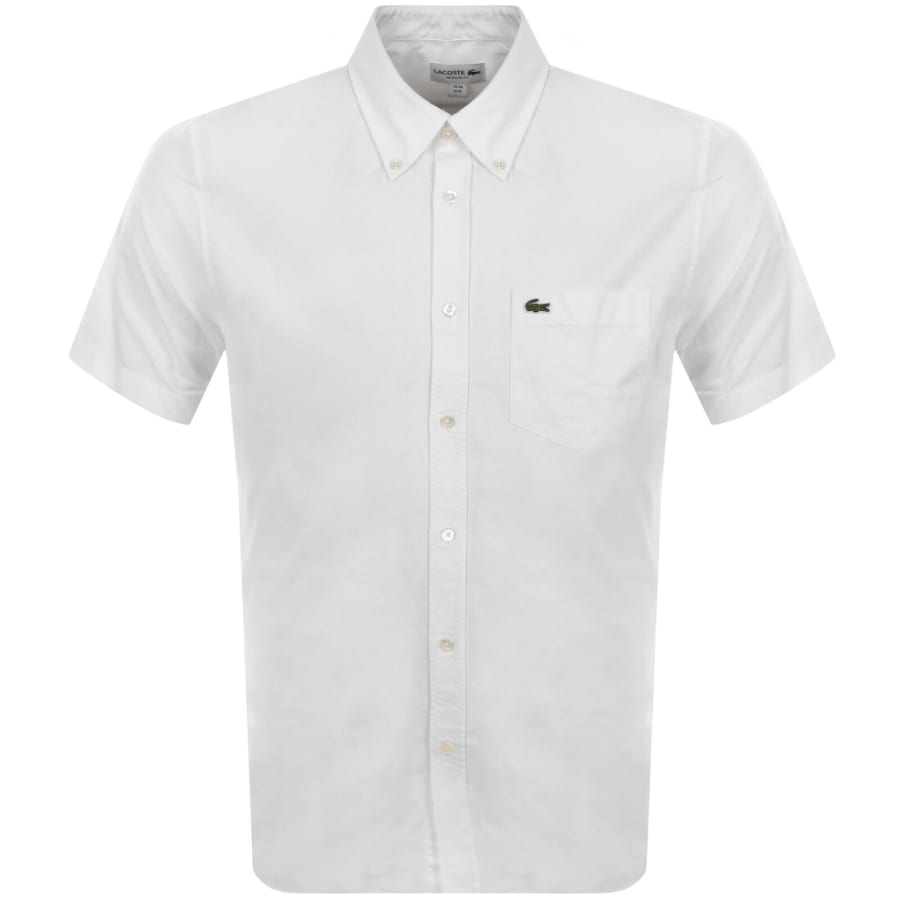Image number 1 for Lacoste Short Sleeved Shirt White