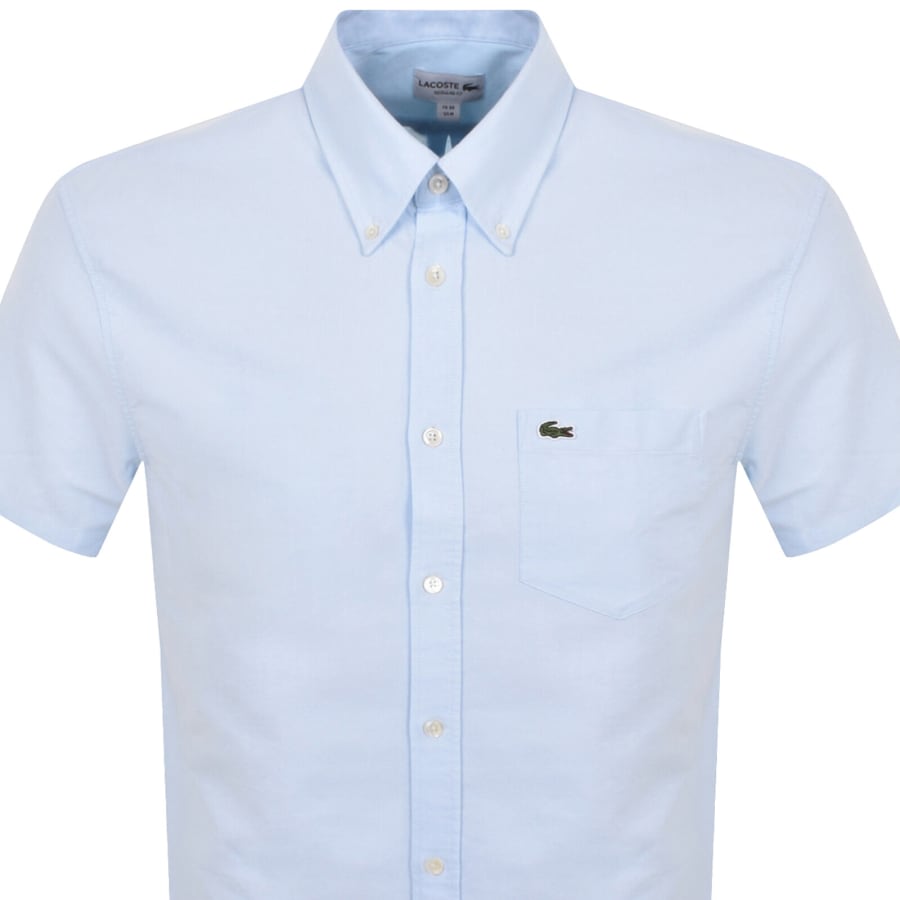 Image number 2 for Lacoste Short Sleeved Shirt Blue