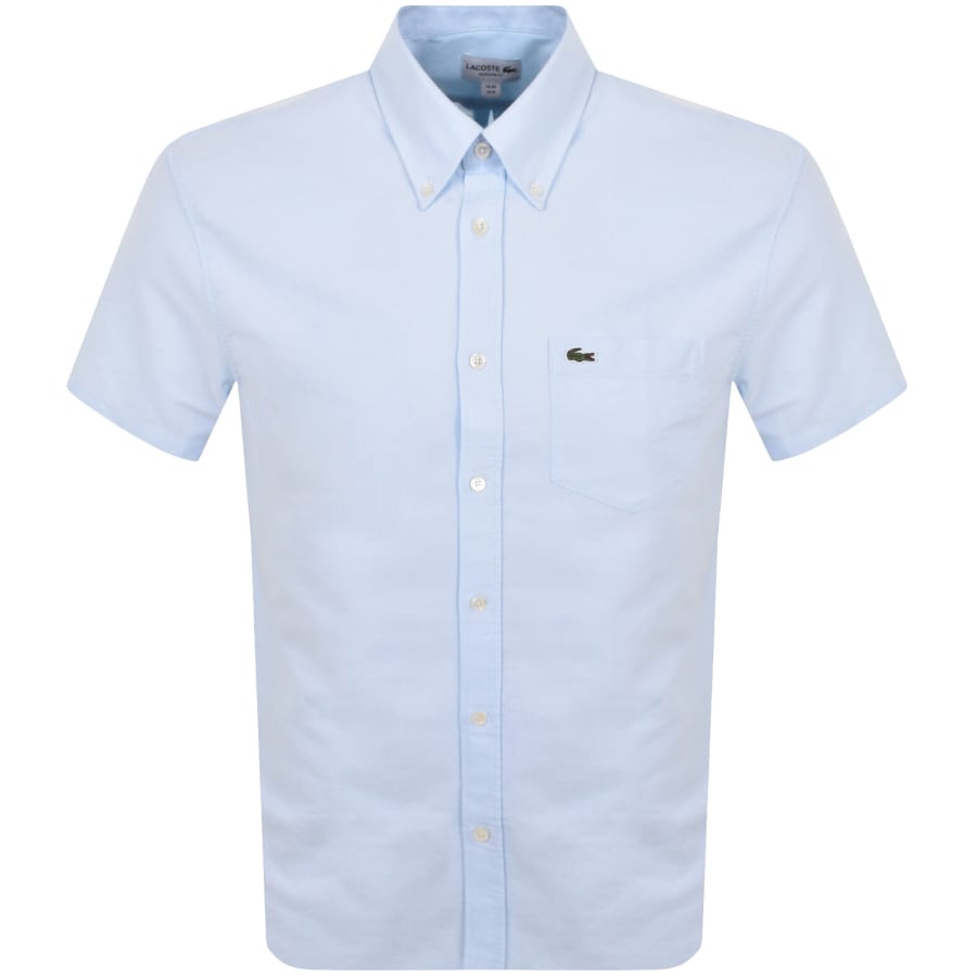 Image number 1 for Lacoste Short Sleeved Shirt Blue