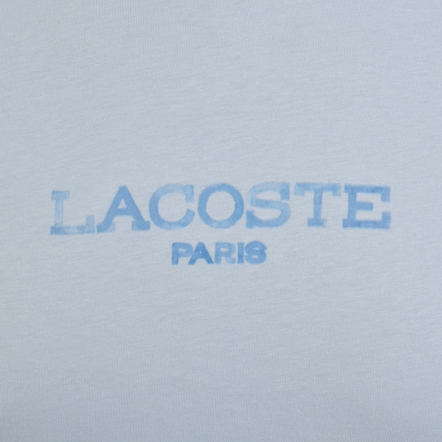 Image number 3 for Lacoste Printed Logo T Shirt Blue