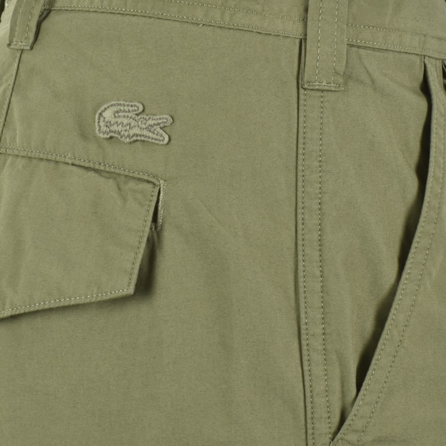 Image number 3 for Lacoste Bermuda Cargo Shorts Green